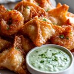 Avocado-Limetten-Wontons mit Garnelen