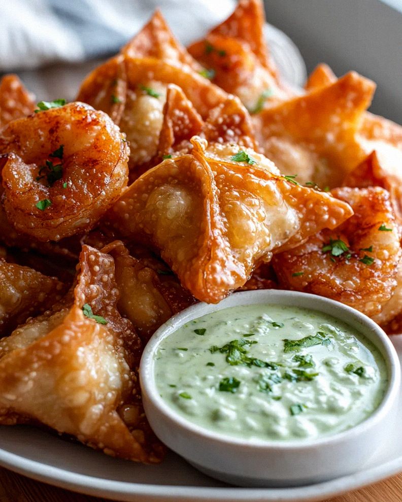 Avocado-Limetten-Wontons mit Garnelen – Schritt 1