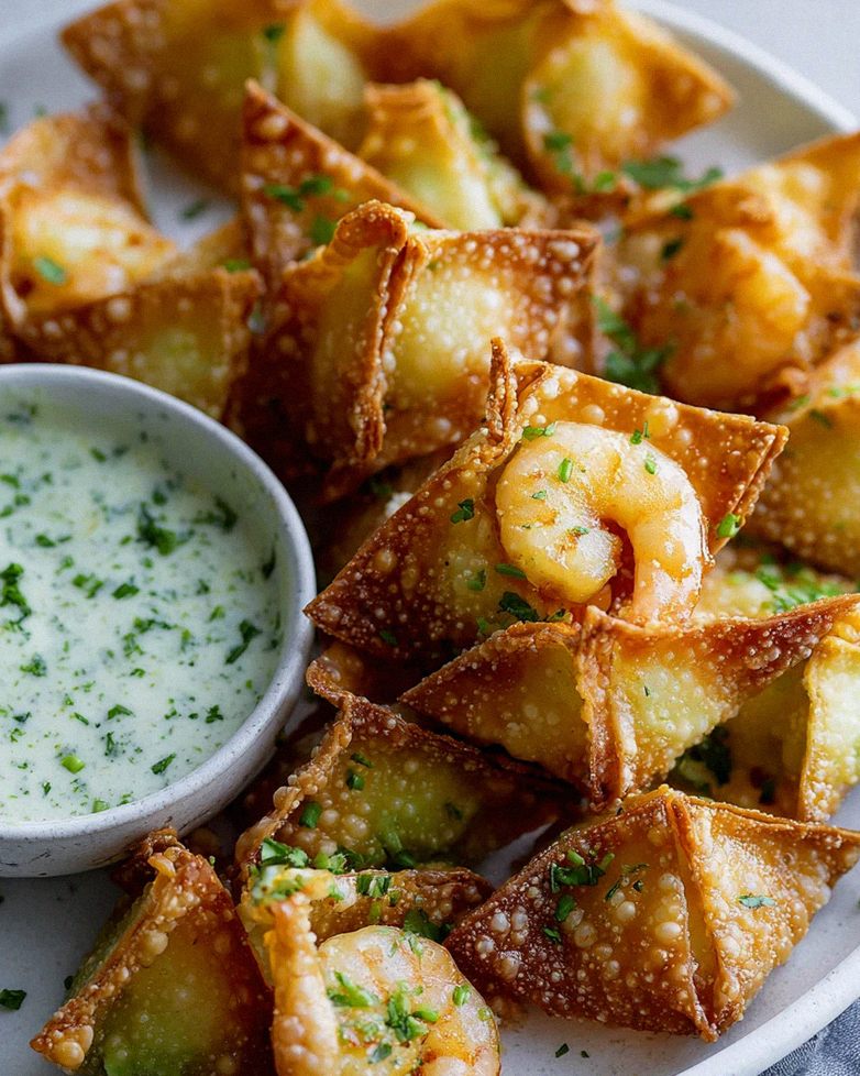 Avocado-Limetten-Wontons mit Garnelen – Schritt 2