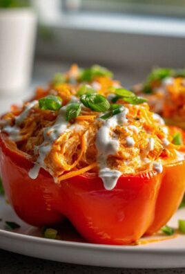 Buffalo Chicken Stuffed Peppers – Pikante Paprika-Sensation!