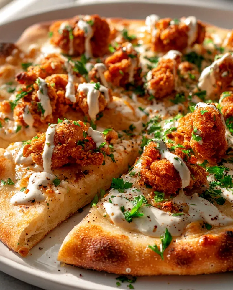 Buttermilch-Hähnchen Flatbread-Pizza – Schritt 1