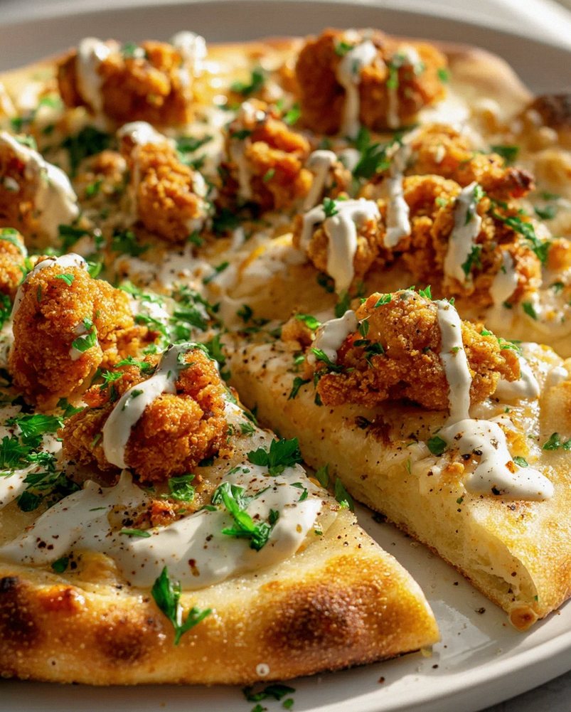 Buttermilch-Hähnchen Flatbread-Pizza – Schritt 2
