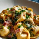 Cremige Tortellini mit Rinderschinken-Sauce – Lecker & Schnell