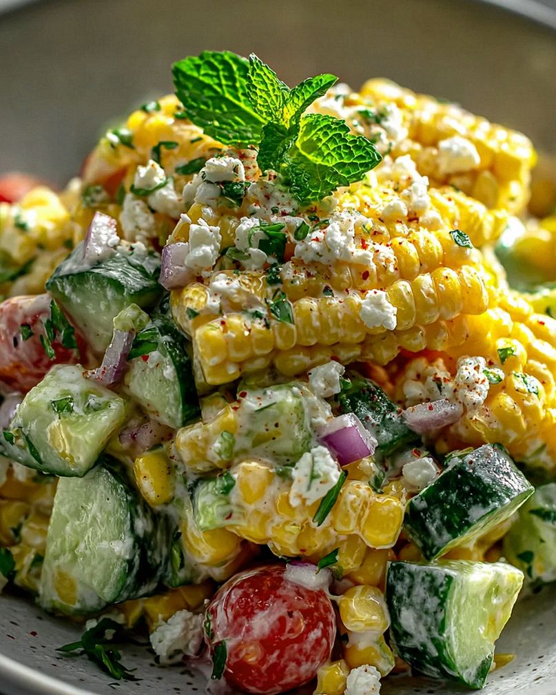 Cremiger Street Corn Gurkensalat – Erfrischend und lecker! – Schritt 2