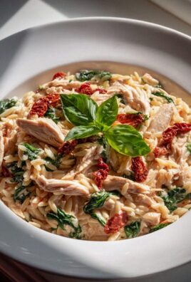 Cremiges Toskanisches Hähnchen Orzo Rezept: Schnell & Lecker!