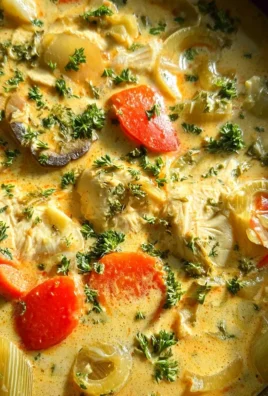 Currysuppe mit Hähnchen