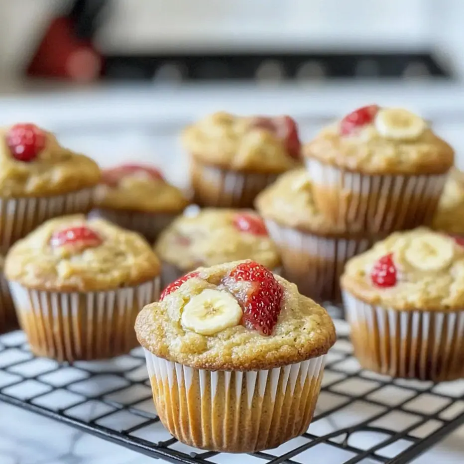 Erdbeer-Banana-Joghurt-Muffins für kleine Genießer – Schritt 1