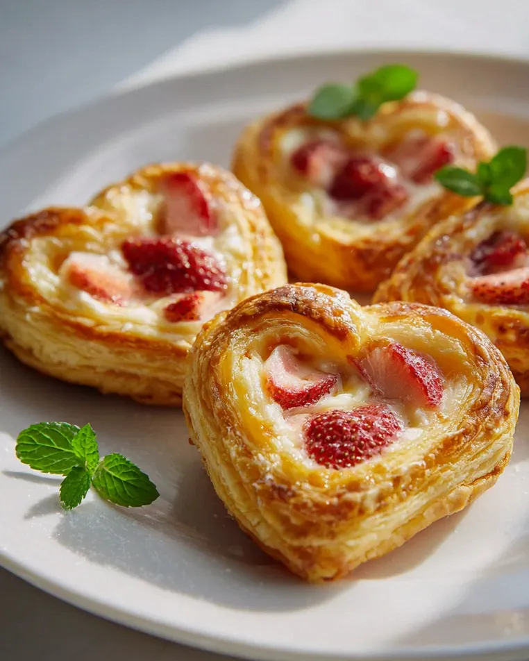 Erdbeer Frischkäse Herz-Dänisch: Dein süßer Genuss zum Verlieben – Schritt 2