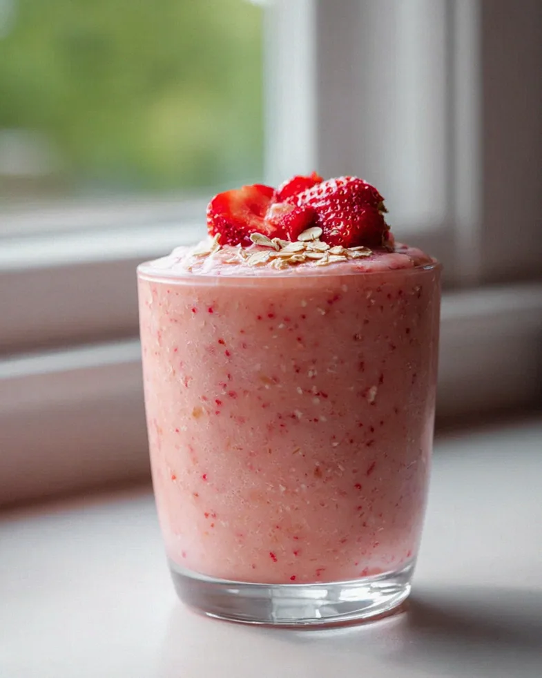 Erdbeer Haferflocken Smoothie – Schnell & gesund genießen! – Schritt 2