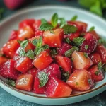 Erdbeer-Wassermelonen-Salat mit erfrischendem Honig