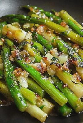 Gebratener grüner Spargel einfach zubereiten
