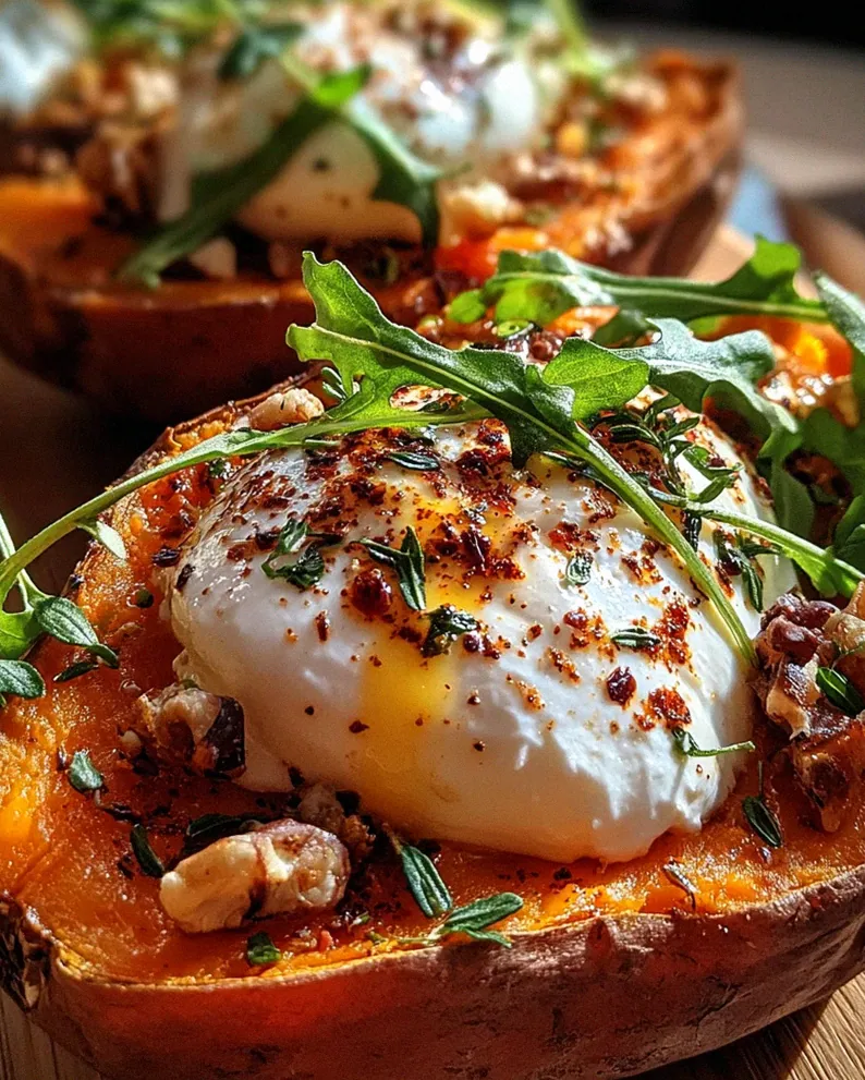 Gefüllte Süßkartoffeln mit Burrata – Schritt 2