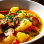 Kartoffelgulasch mit Wuerstchen: Dein schnelles Lieblingsessen