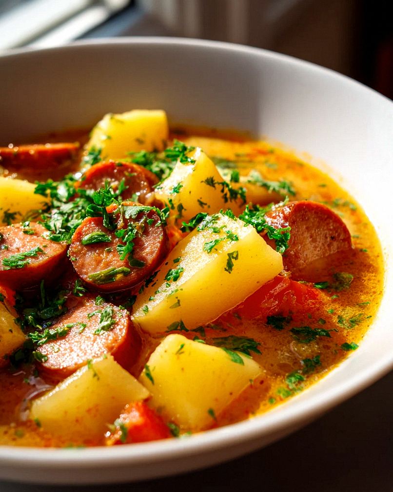 Kartoffelgulasch mit Wuerstchen: Dein schnelles Lieblingsessen – Schritt 1