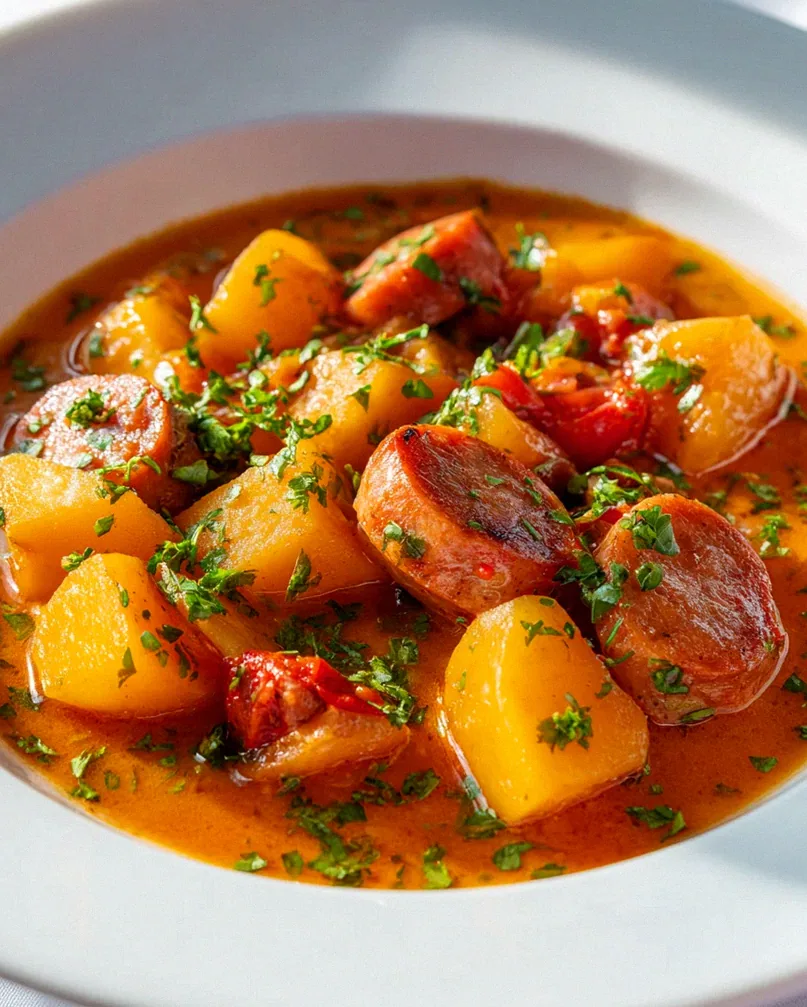 Kartoffelgulasch mit Wuerstchen: Dein schnelles Lieblingsessen – Schritt 2