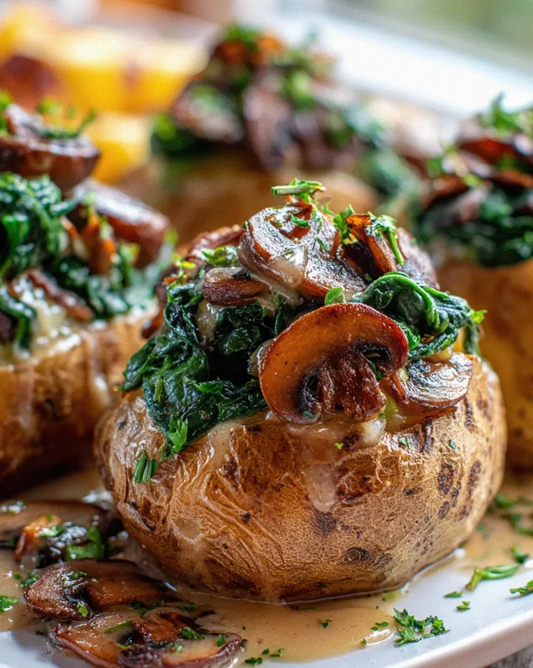 Kartoffeln, Pilze & Spinat: Schnelles Rezept – einfach lecker! – Schritt 2