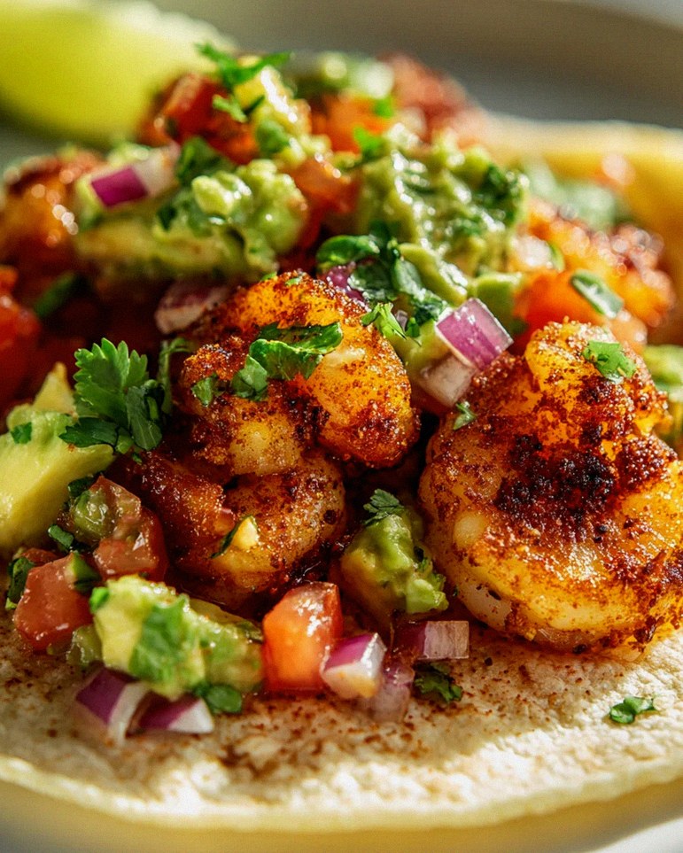Knusprige Air Fryer Shrimp Tacos mit Avocado Salsa – Schritt 1