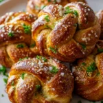Knusprige Knoblauch-Parmesan-Pretzel-Knoten Rezept genießen!