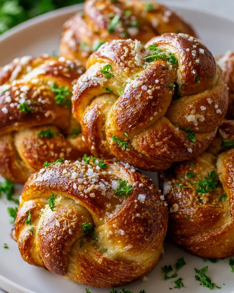 Knusprige Knoblauch-Parmesan-Pretzel-Knoten Rezept genießen! – Schritt 1
