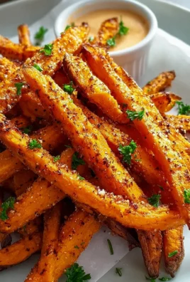 Knusprige Süßkartoffelpommes aus dem Ofen – Einfach perfekt!
