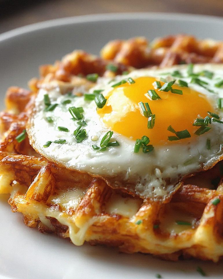 Lecker: Ei & Käse Hash Brown Waffeln – Perfektes Frühstück! – Schritt 2