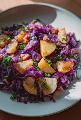 Leckere Rotkohl Pfanne mit Kartoffeln – schnell und einfach!