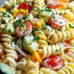 Leichter Nudelsalat mit Joghurt-Dressing