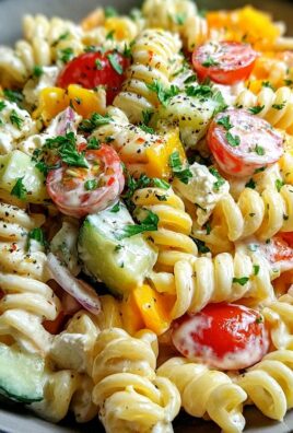 Leichter Nudelsalat mit Joghurt-Dressing