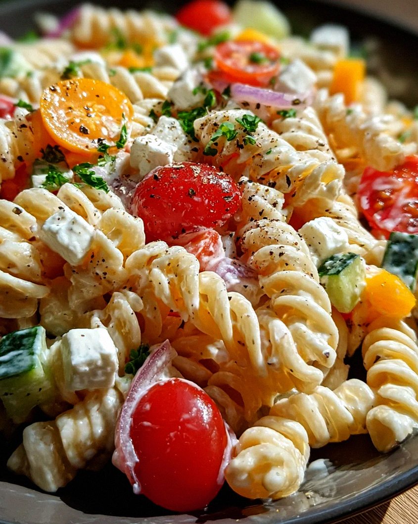 Leichter Nudelsalat mit Joghurt-Dressing – Schritt 2