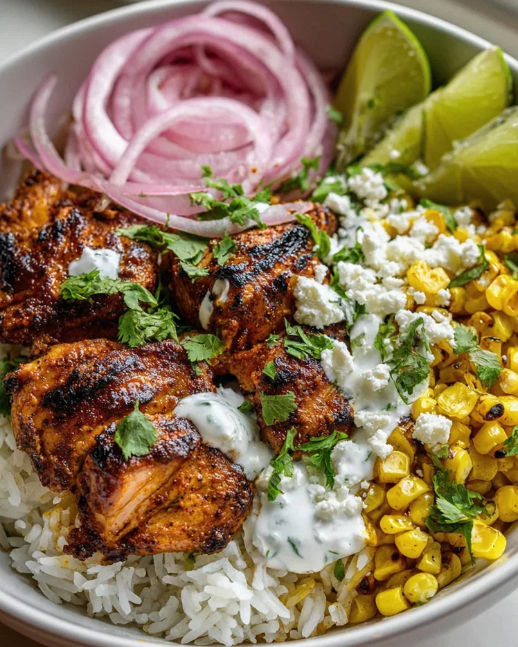 Mexikanische Street Corn Hähnchen Bowl: Geschmacksexplosion!