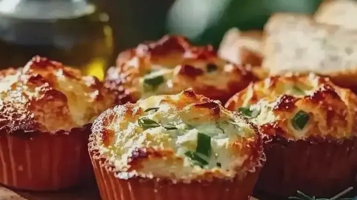 Muffins mit Feta Zucchini Paprika