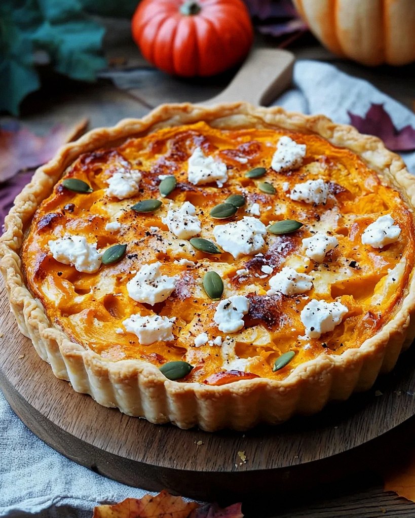Saftige Kürbis-Quiche mit Feta – Schritt 1