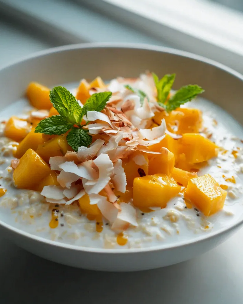 Tropische Mango Kokos Overnight Oats: Dein Frühstückstraum! – Schritt 1