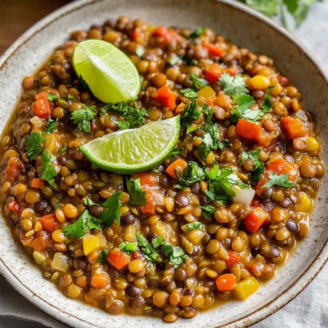 Vegetarische mexikanische Linsen für jeden Anlass