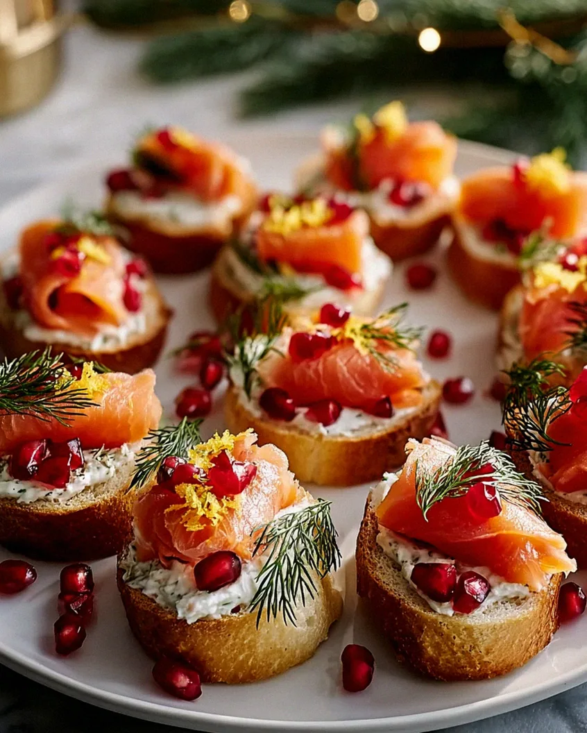 Weihnachts-Bruchetta-Kranz mit Räucherlachs Rezept – Schritt 1