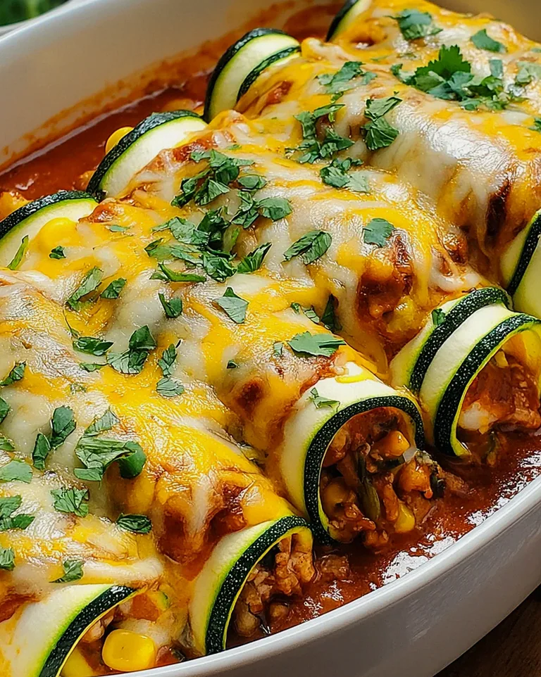 Zucchini Enchilada Roll-Ups